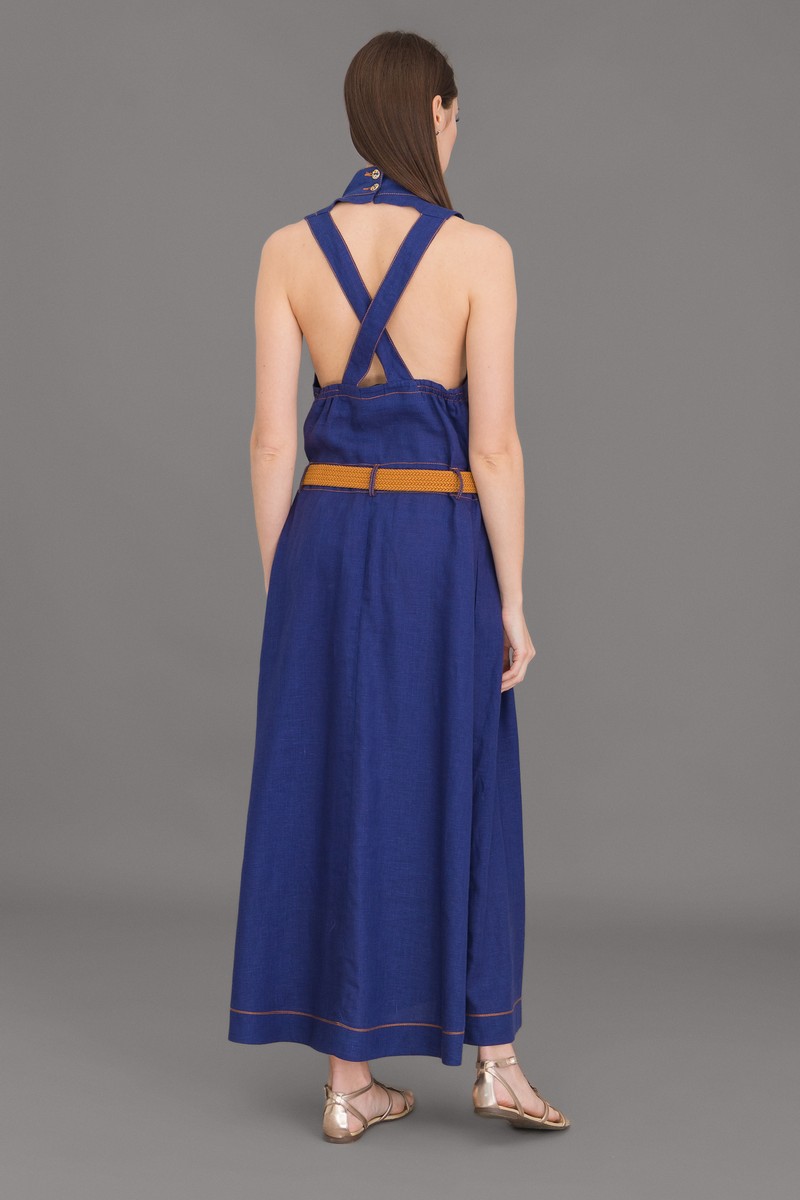 Платье Ружана 287-4 темно-синий