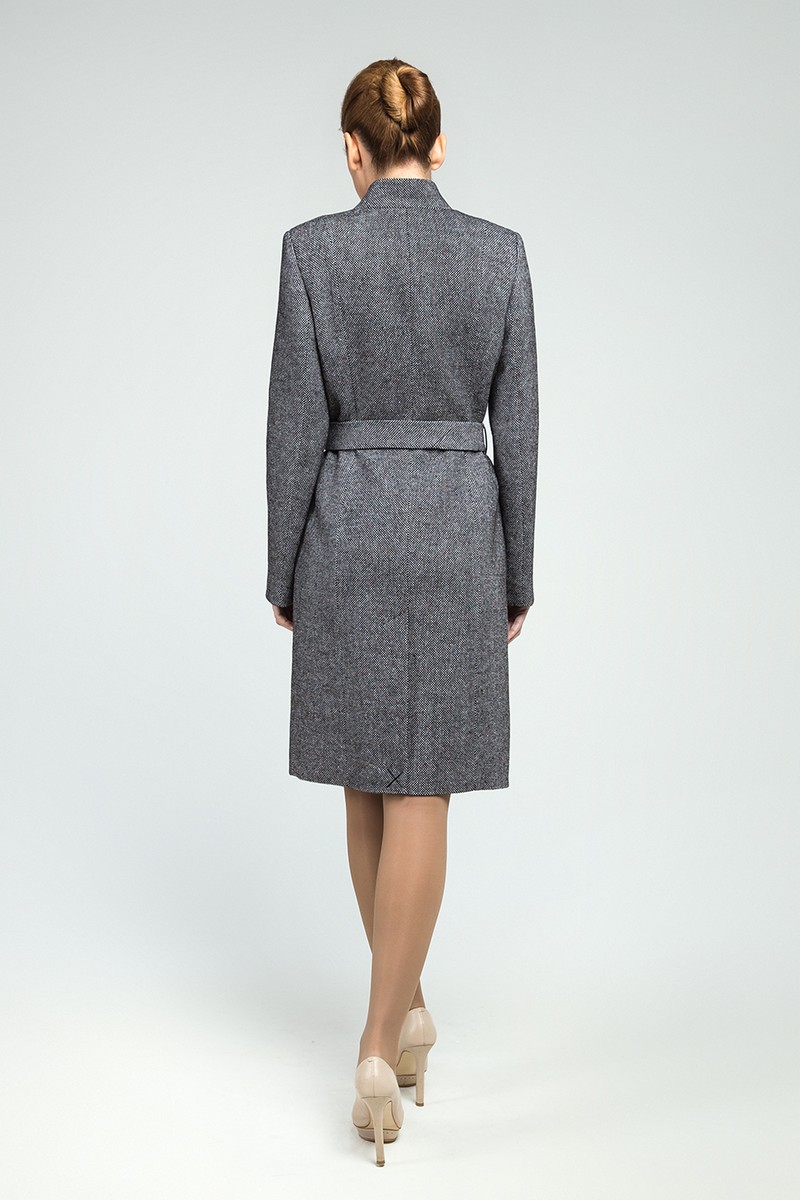 Женское пальто Gotti 159-3 серо-черный