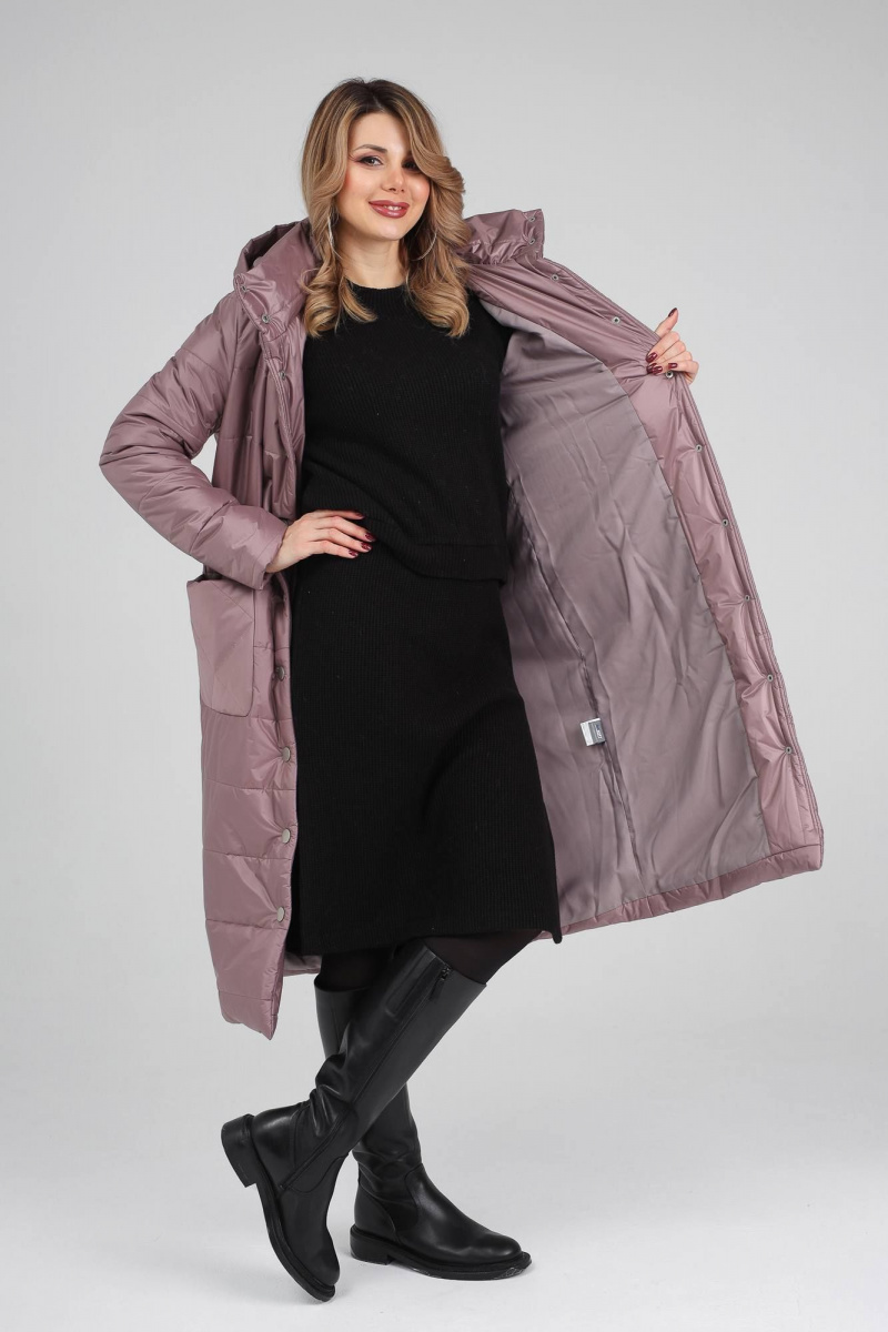 Женское пальто IUKONA 6030 лиловый