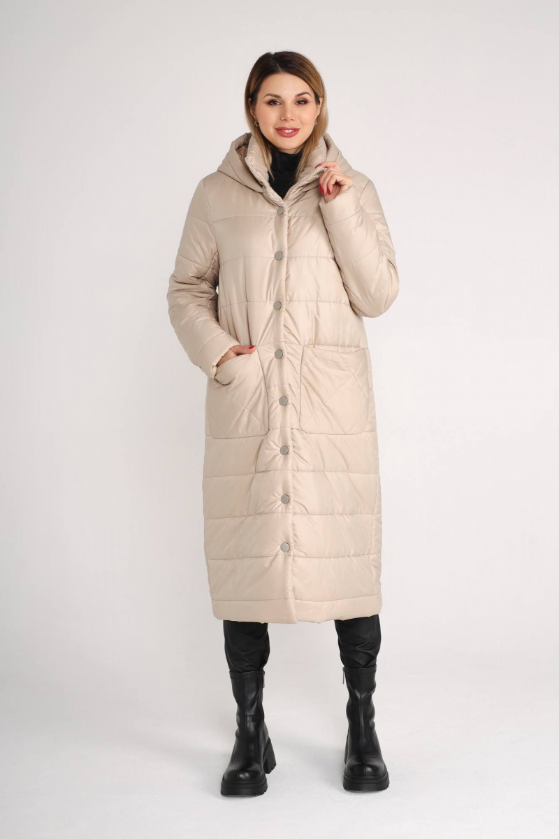 Женское пальто IUKONA 6030 бежевый