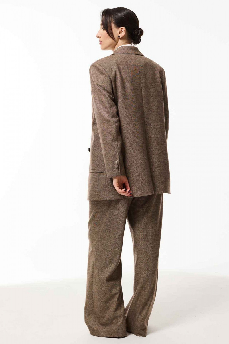 Брючный костюм Mislana 1031 коричневый