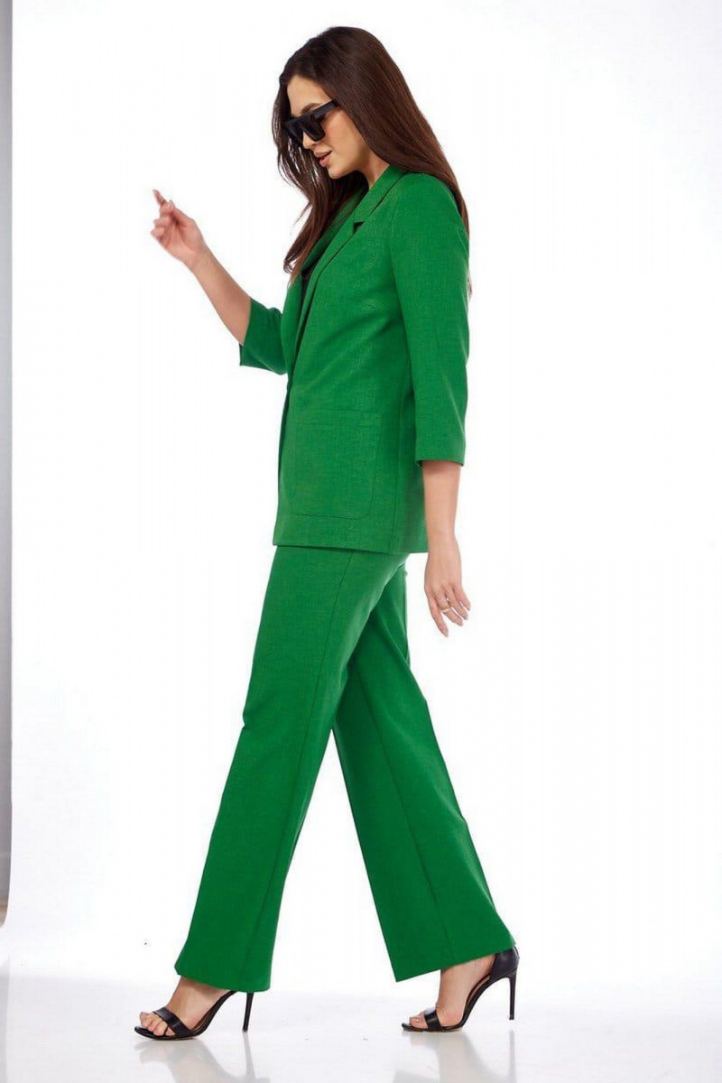 Брючный костюм Милора-стиль 1208 зелёный