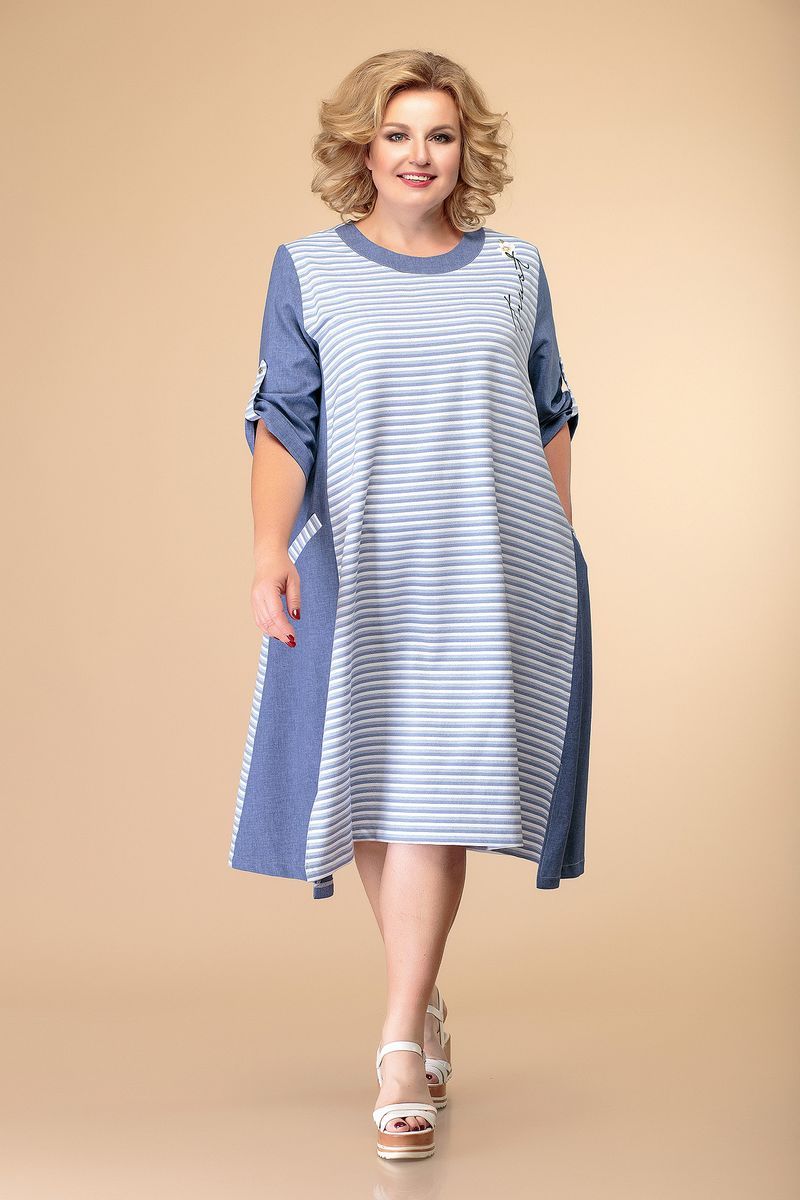 Платье Romanovich Style 1-2027 голубые_тона