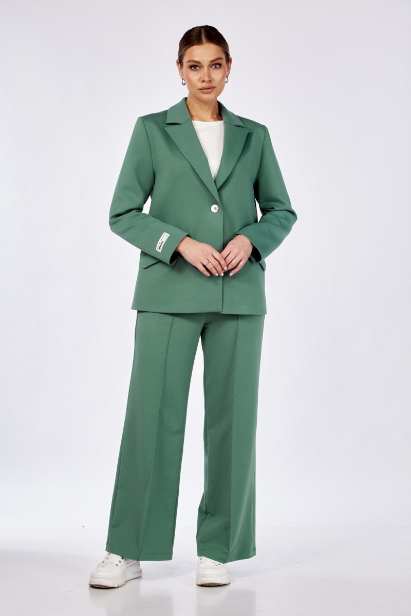 Брючный костюм Диомант 1947 зелень