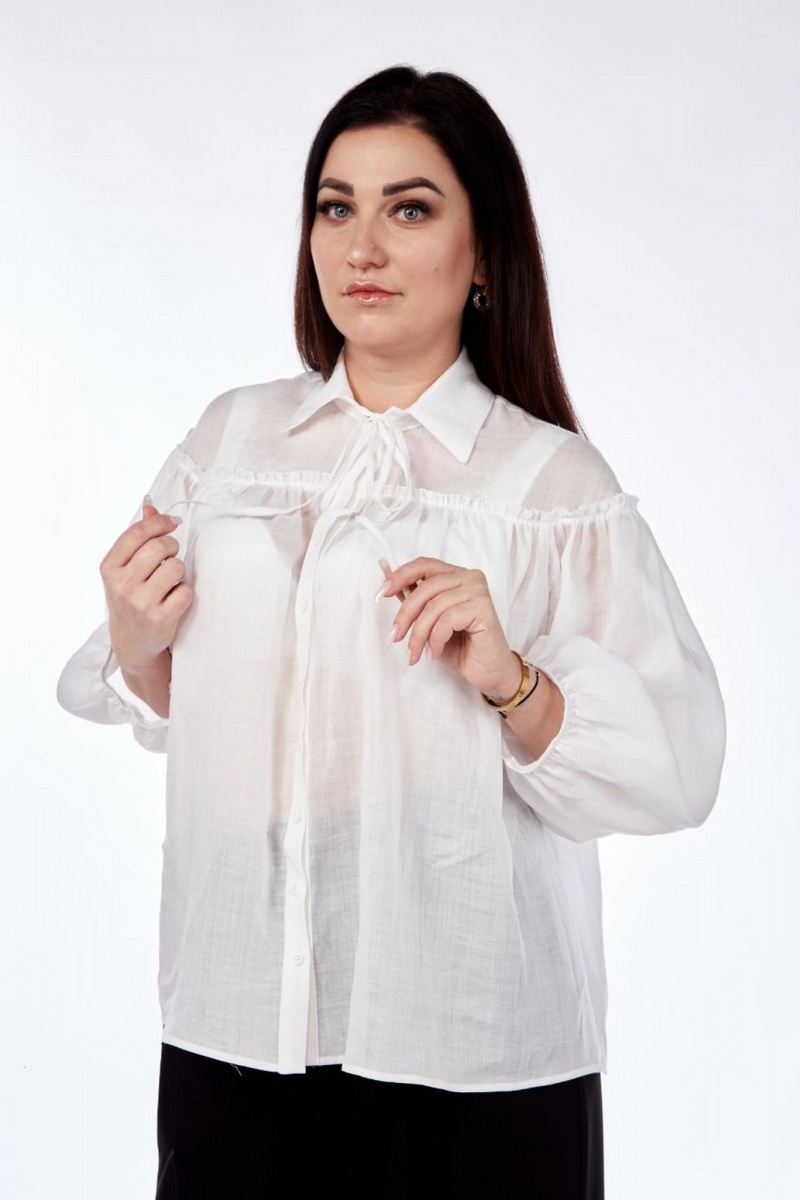 Блузы Nati Brend 0013 белый