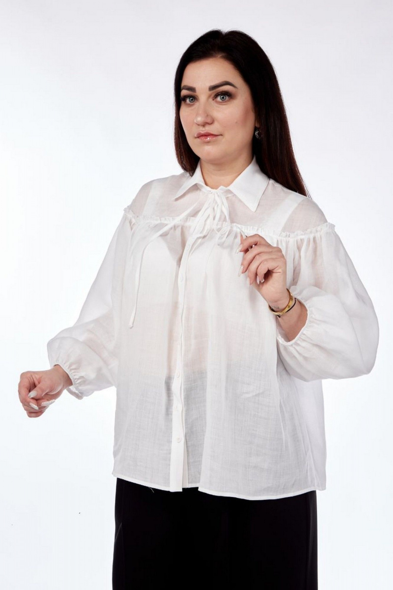 Блузы Nati Brend 0013 белый