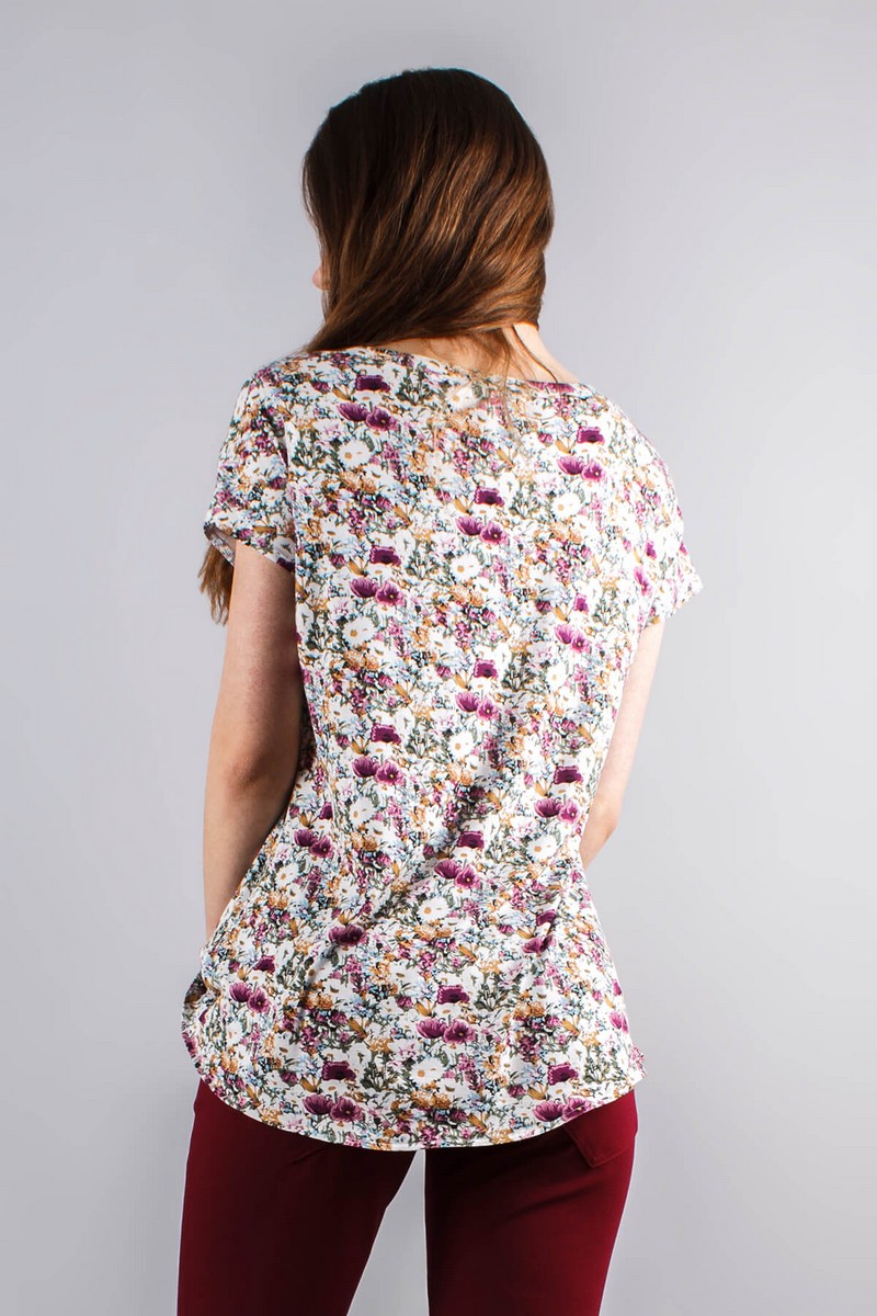 Блузы Mita ЖМ817 беж+цветы
