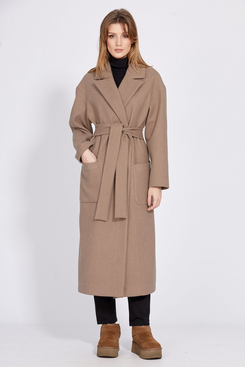 Женское пальто EOLA 2563 кэмел