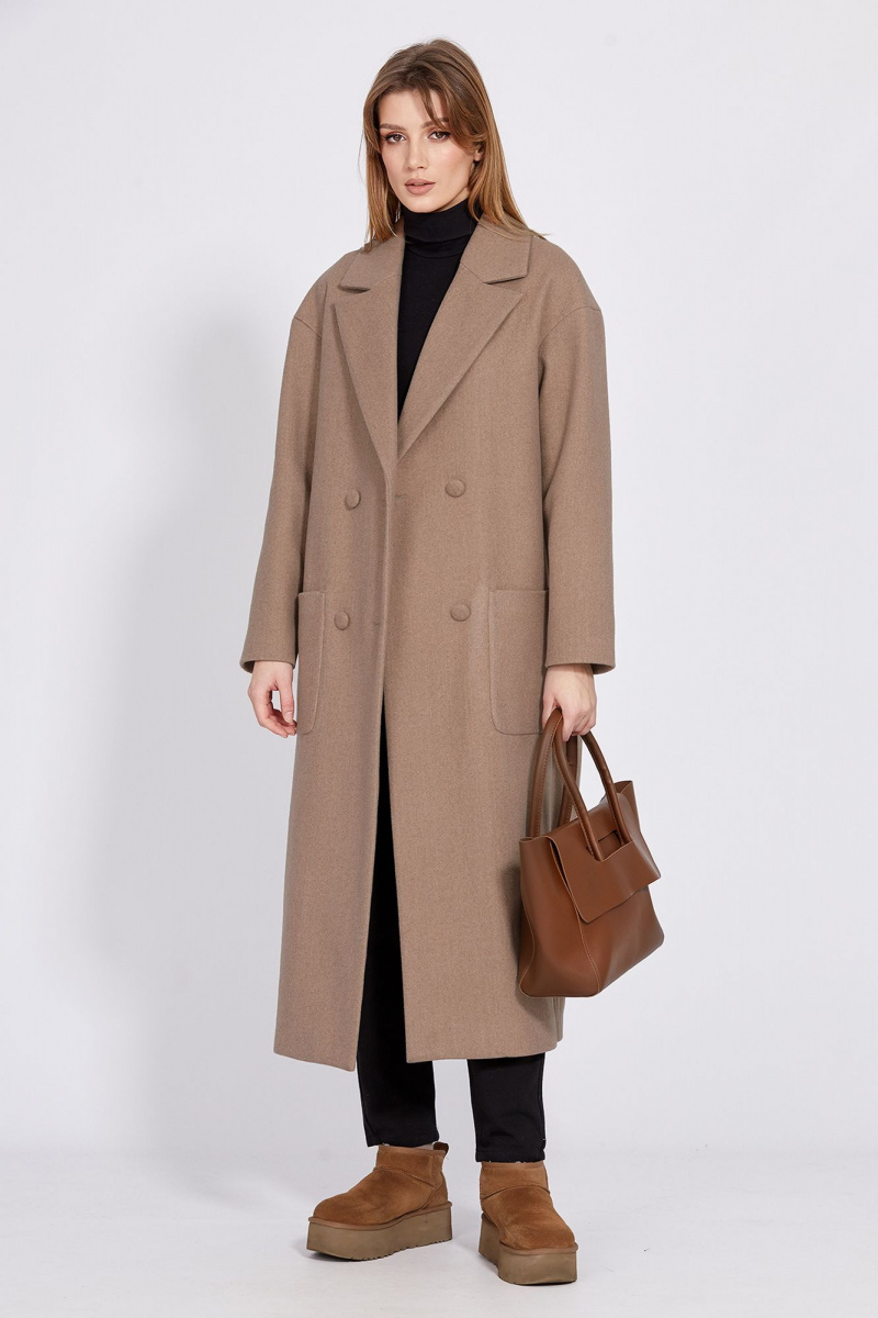Женское пальто EOLA 2563 кэмел