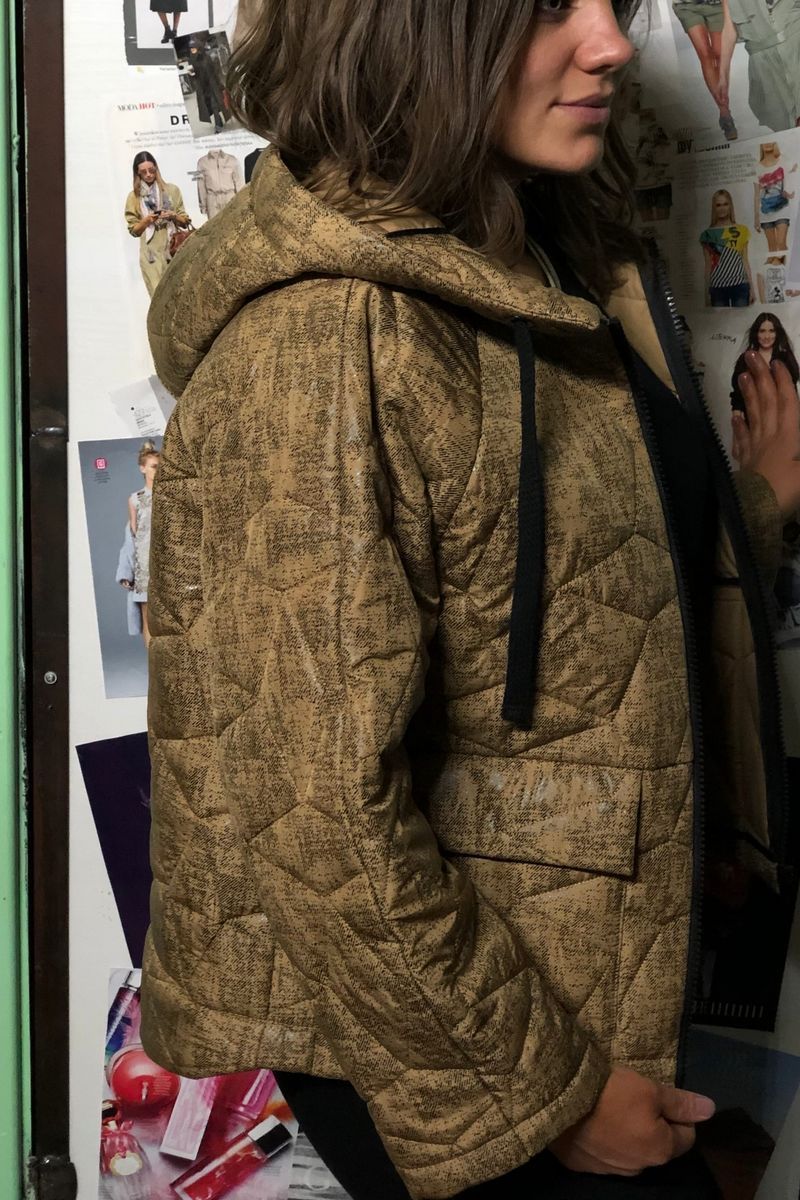 Женский комплект с курткой Runella 1428 черный-песок