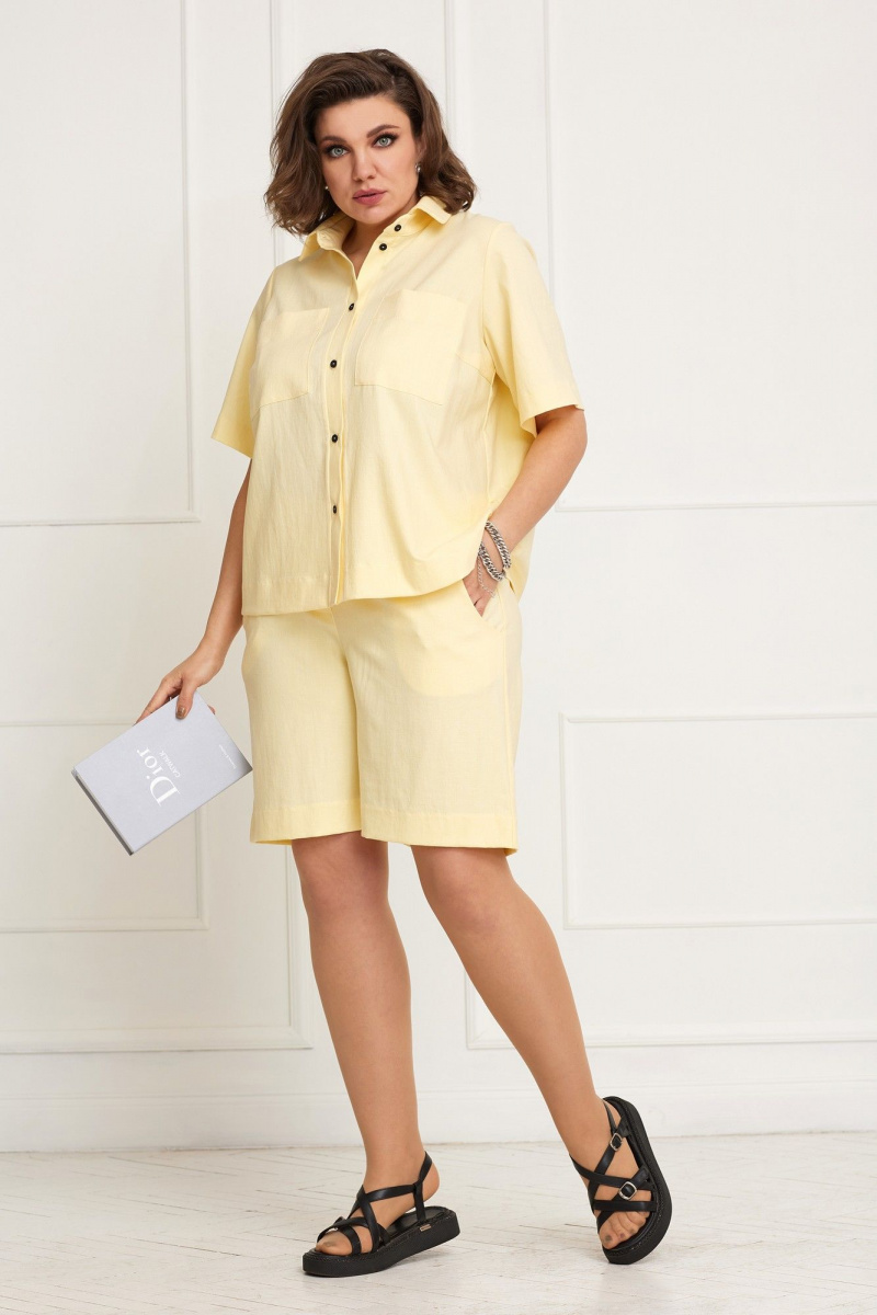 Женский комплект с шортами BegiModa 3056 лимон