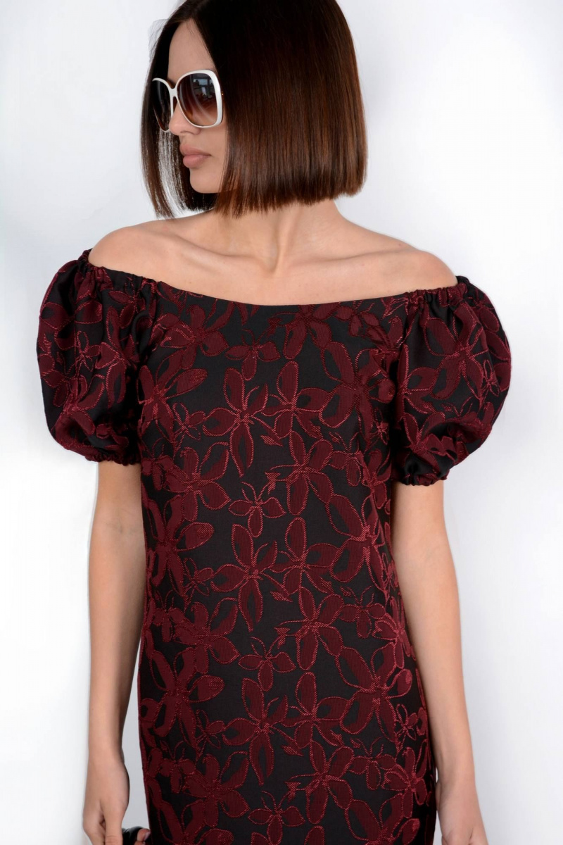 Платья Patriciа C15286 черный,бордовый