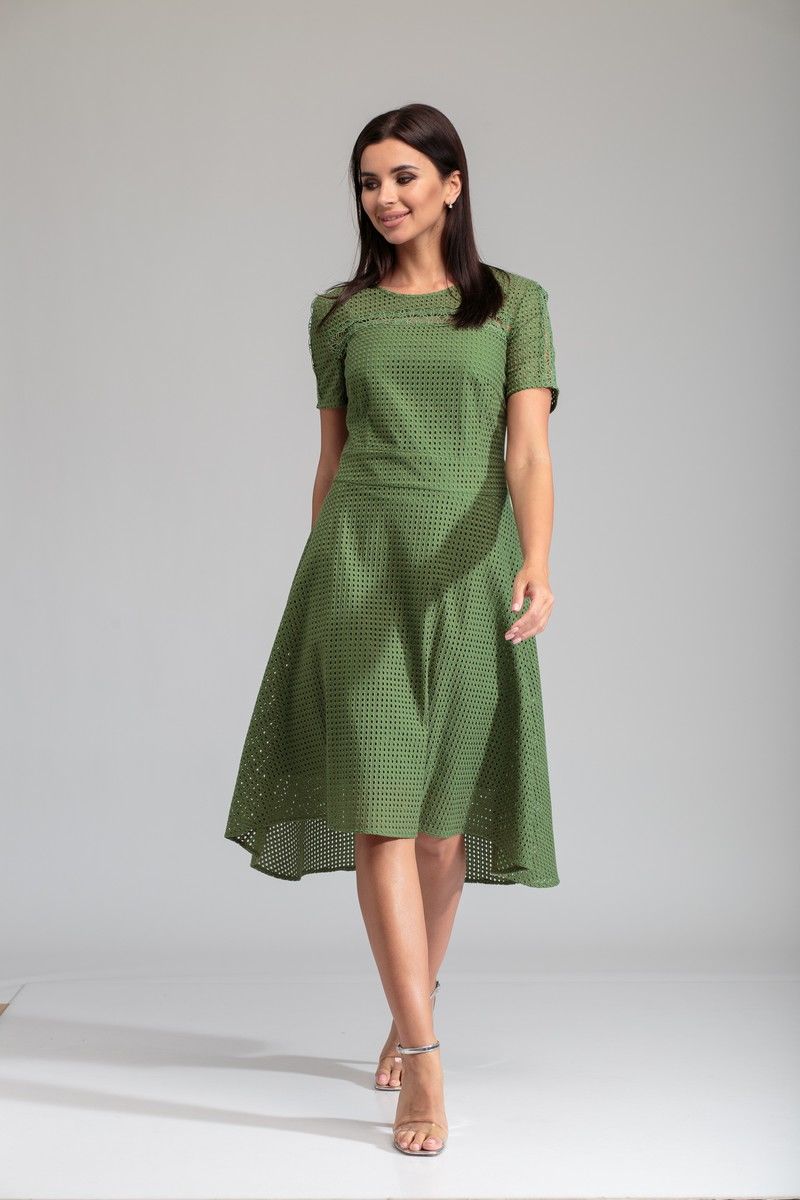 Платье SandyNa 13420 зеленый