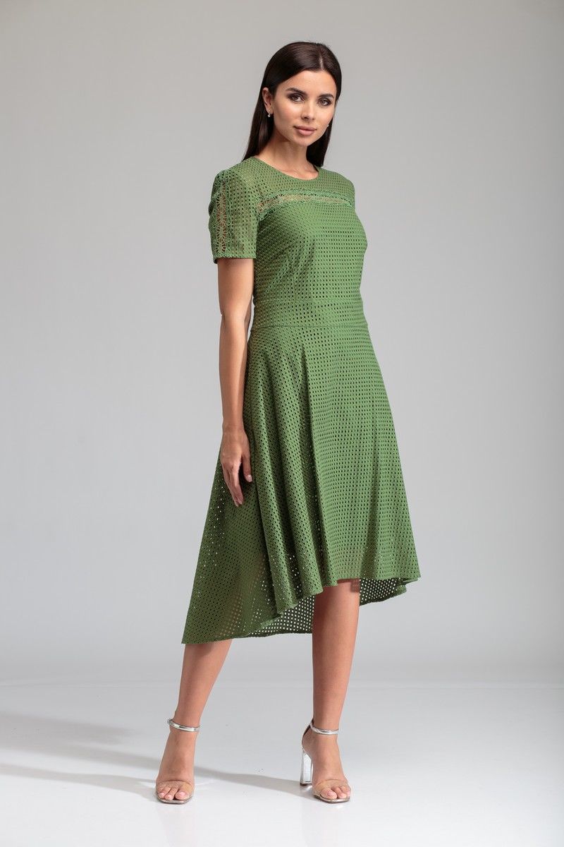 Платье SandyNa 13420 зеленый