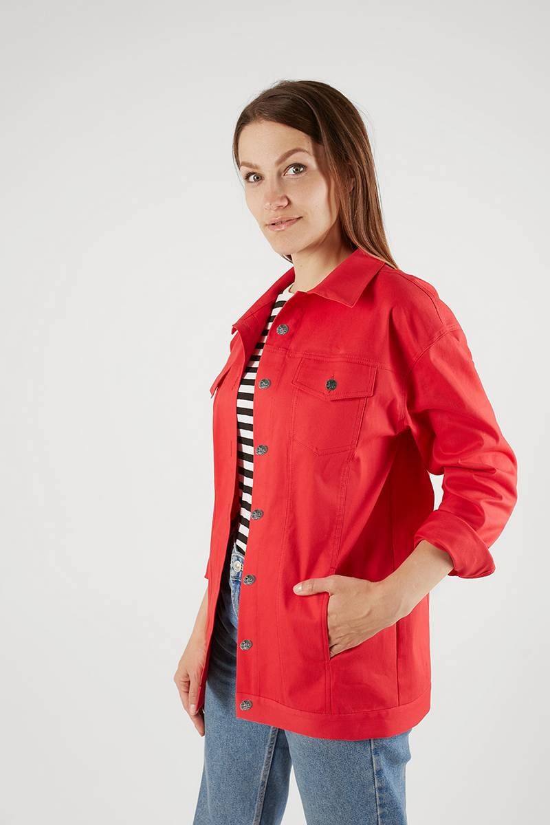 Женская куртка Legend Style G-012 красный