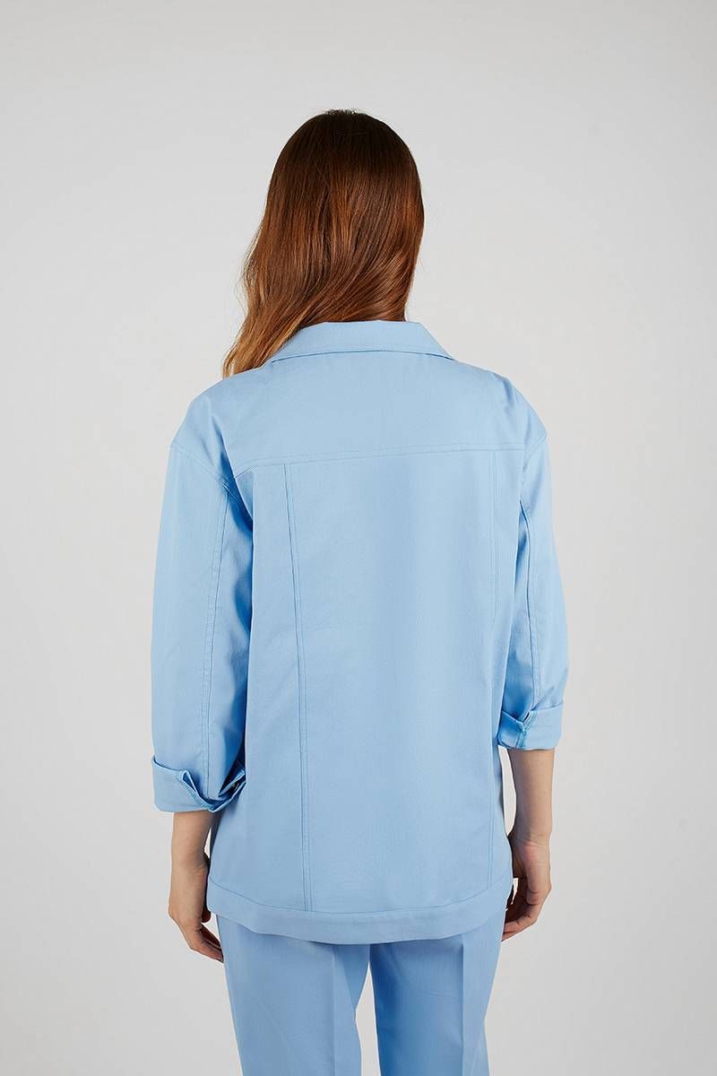 Женская куртка Legend Style G-012 светло-голубой