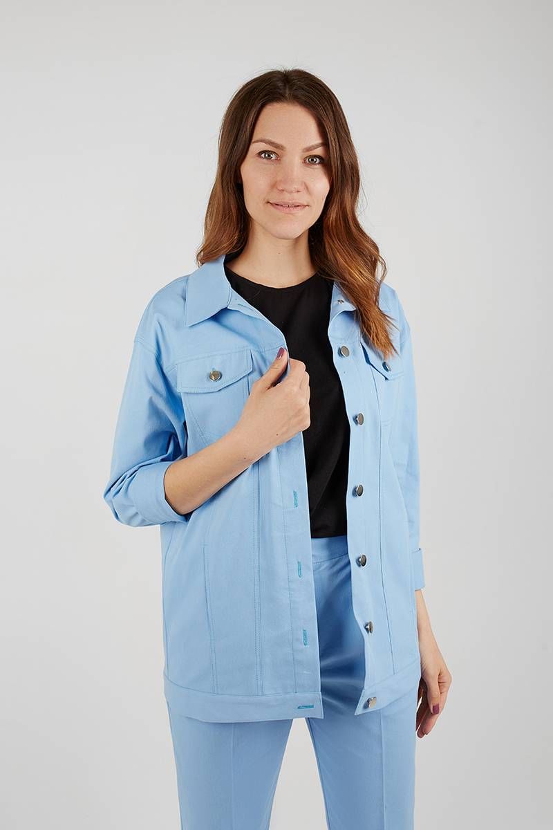 Женская куртка Legend Style G-012 светло-голубой