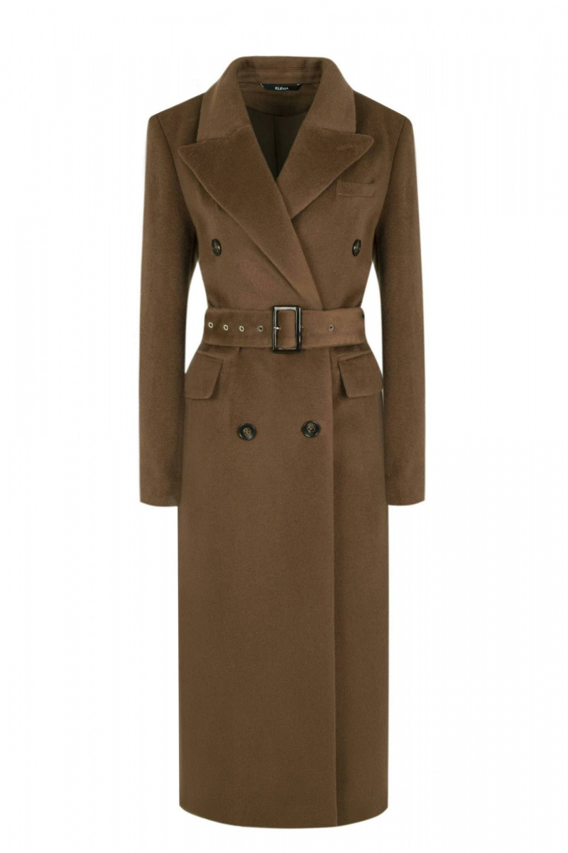 Женское пальто Elema 1-12633-2-170 коричневый