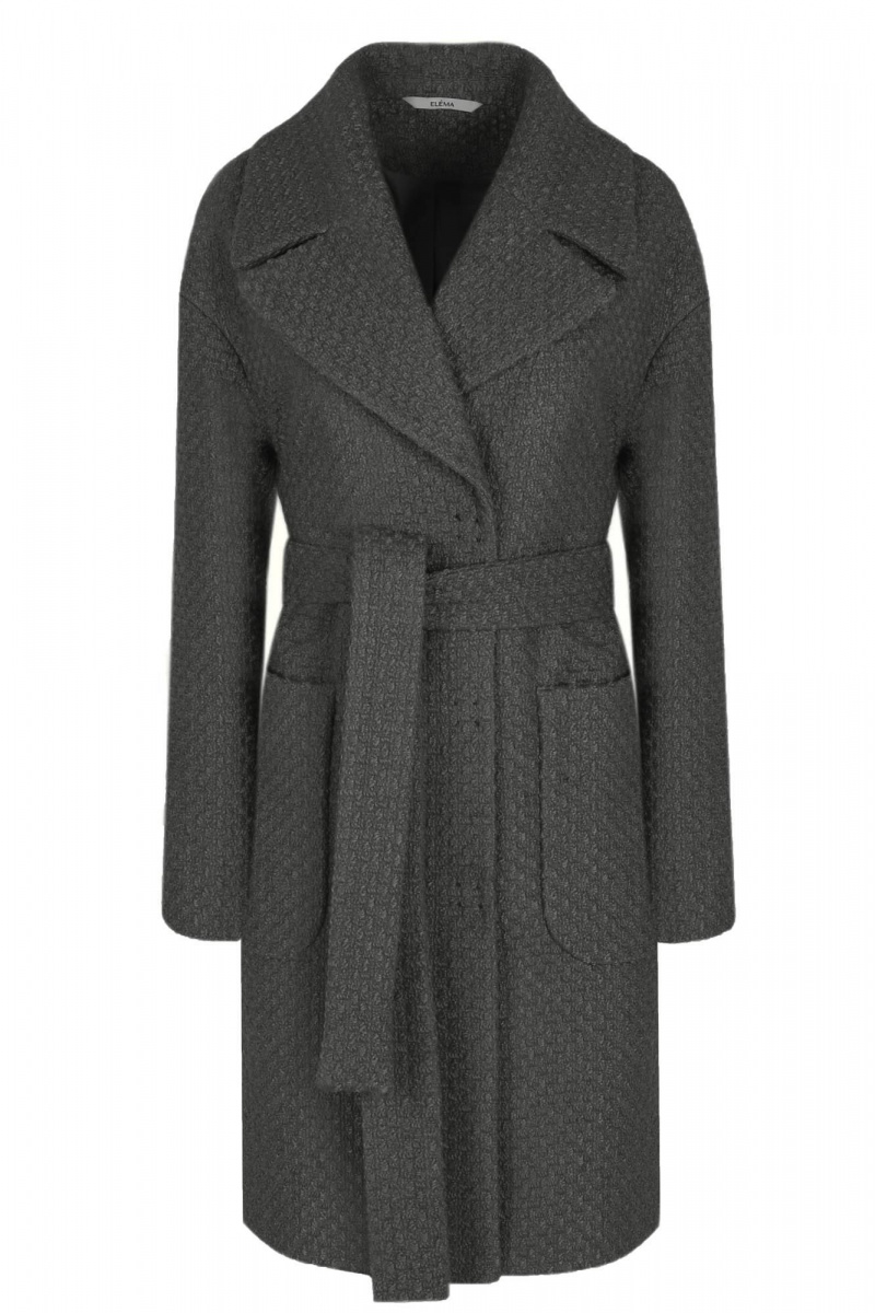 Женское пальто Elema 1-426-164 тёмно-серый