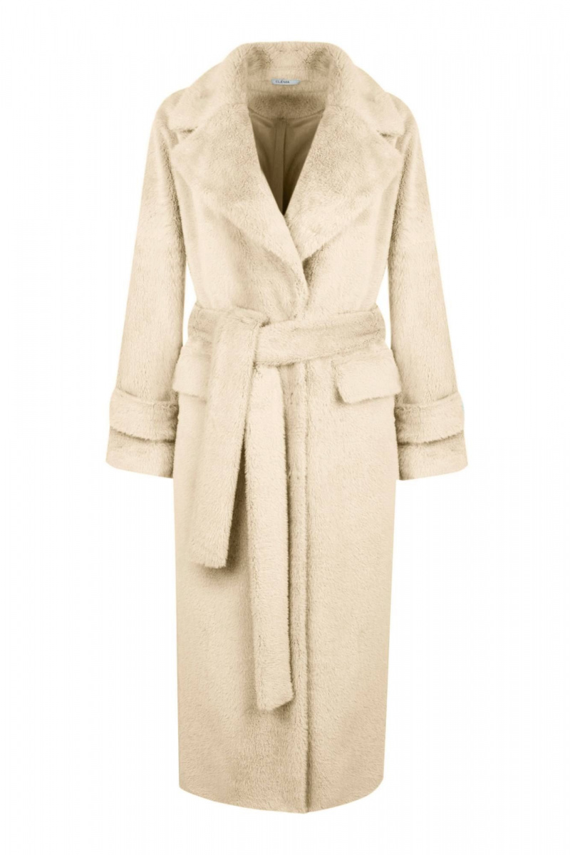 Женское пальто Elema 1-961-170 бежевый