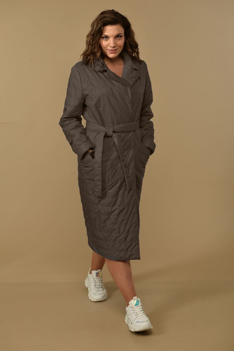 Женское пальто Диомант 1539 коричневый