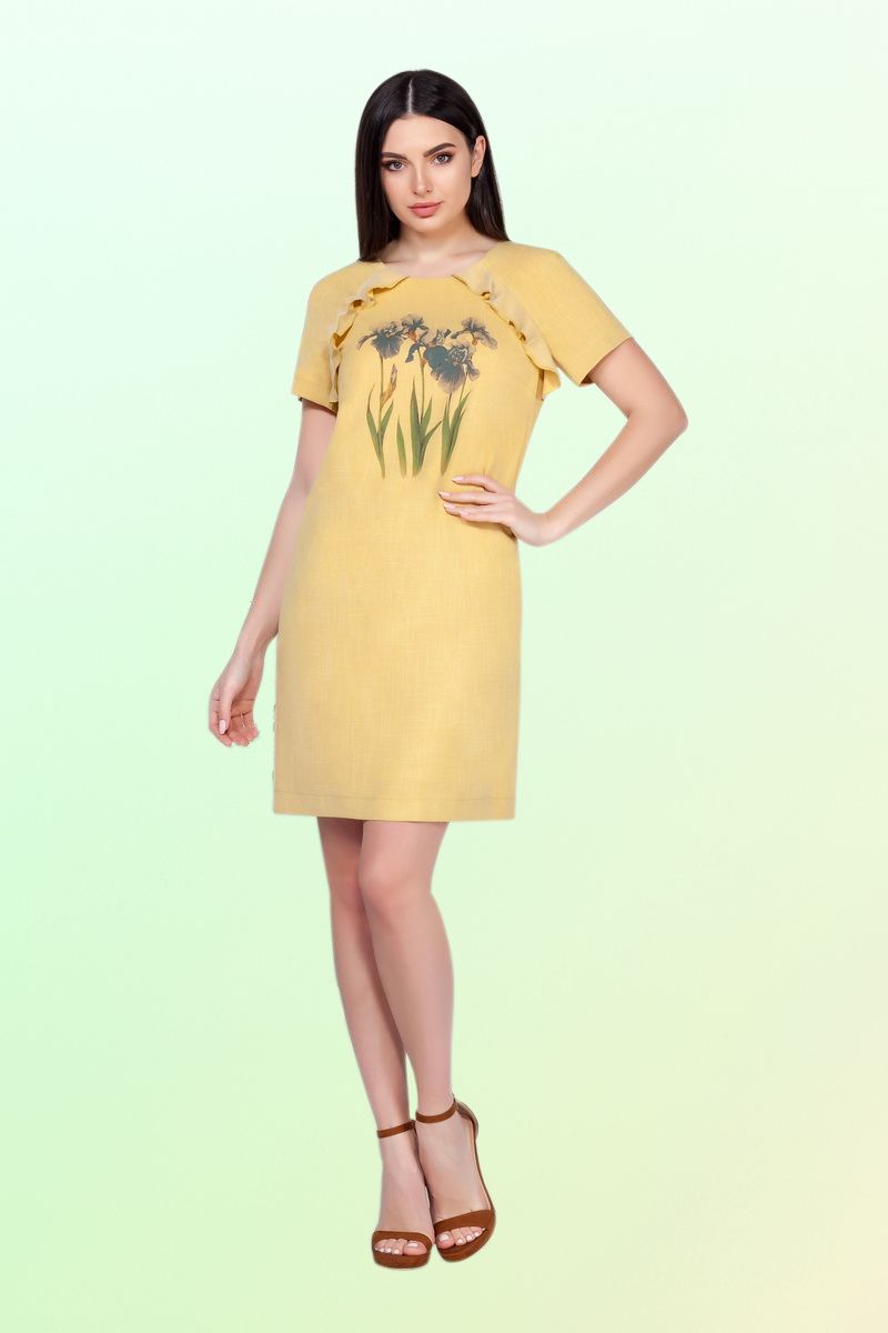 Платья Vitol Fashion В-1023 желтый