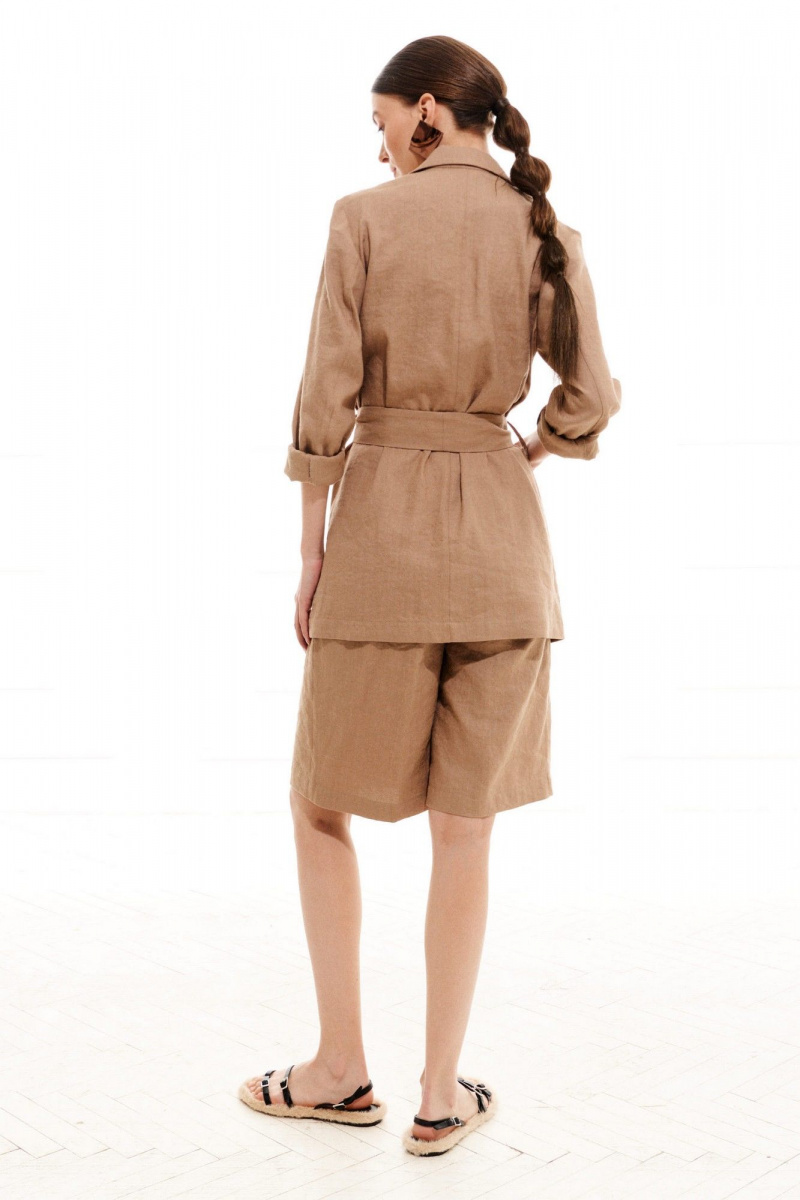 Женский комплект с шортами ELLETTO LIFE 5245 коричневый