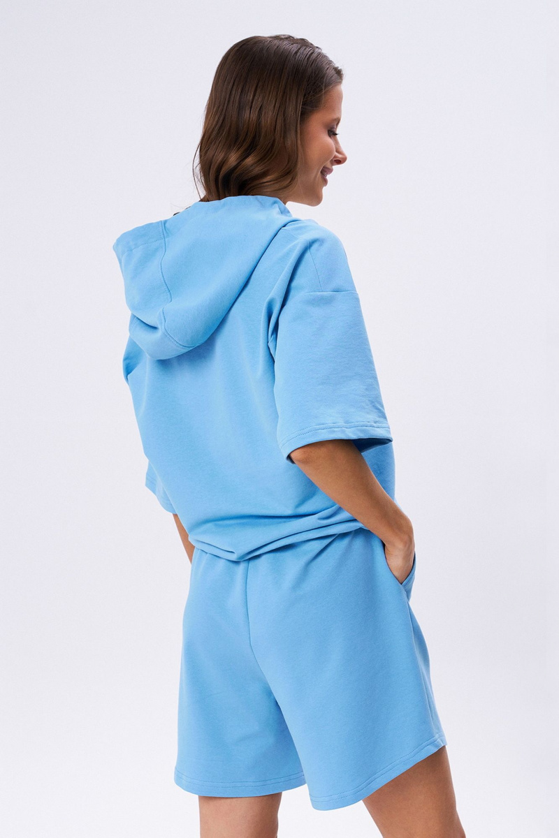 Женский комплект с шортами KaVaRi 8027.1 голубой