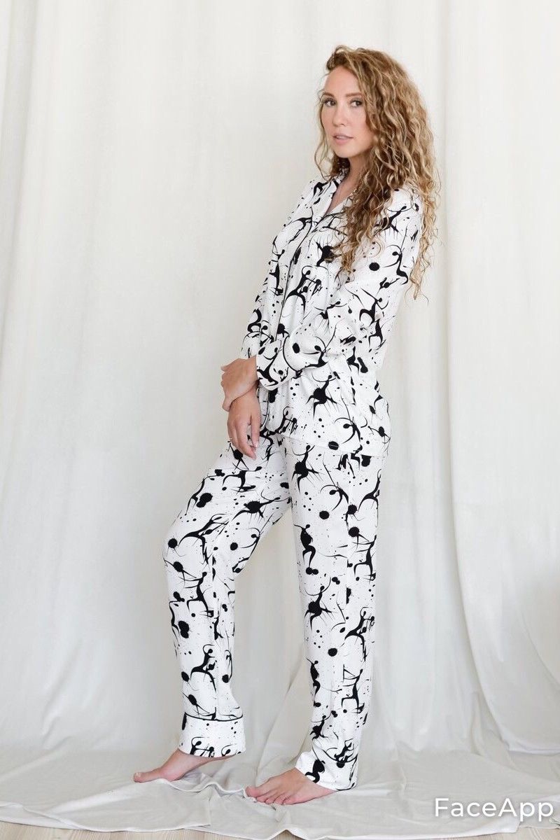 Пижамы LindaLux 835_2 бело-черный