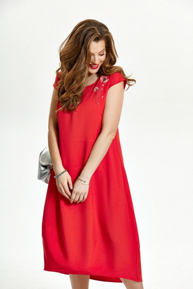 Платье TEZA 1490 красный
