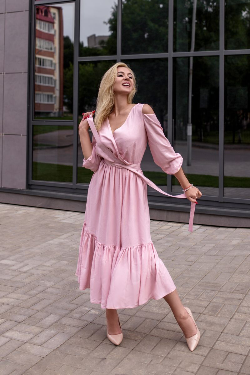Платье USOVA 0023 розовый