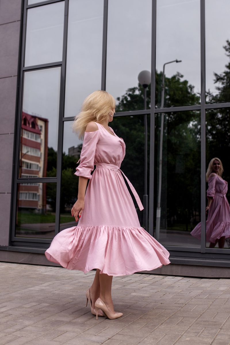 Платье USOVA 0023 розовый