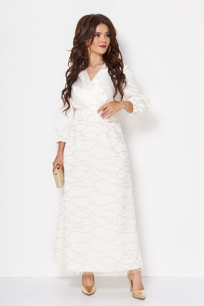 Платье ANASTASIA MAK 740 белый