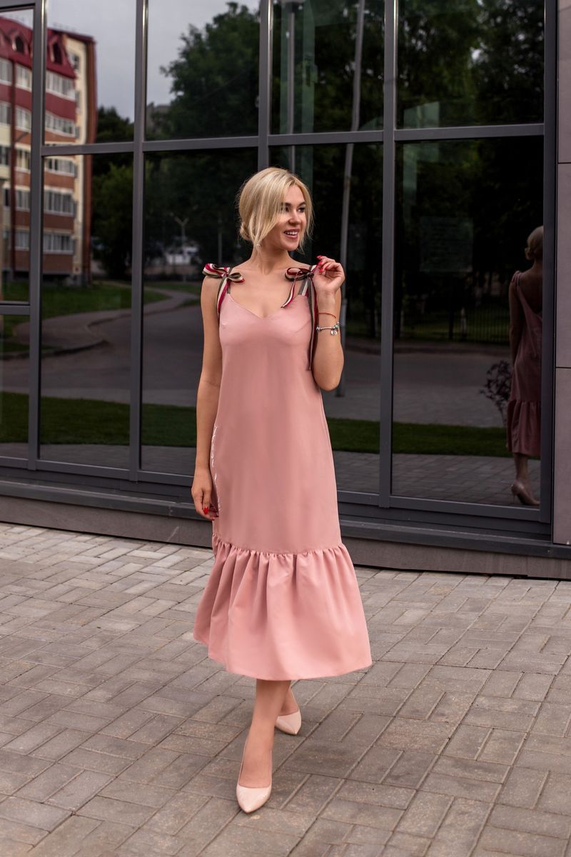 Платье USOVA 0023(2) розовый