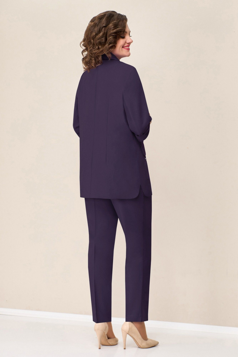 Брючный костюм VOLNA 1297 темно-фиолетовый
