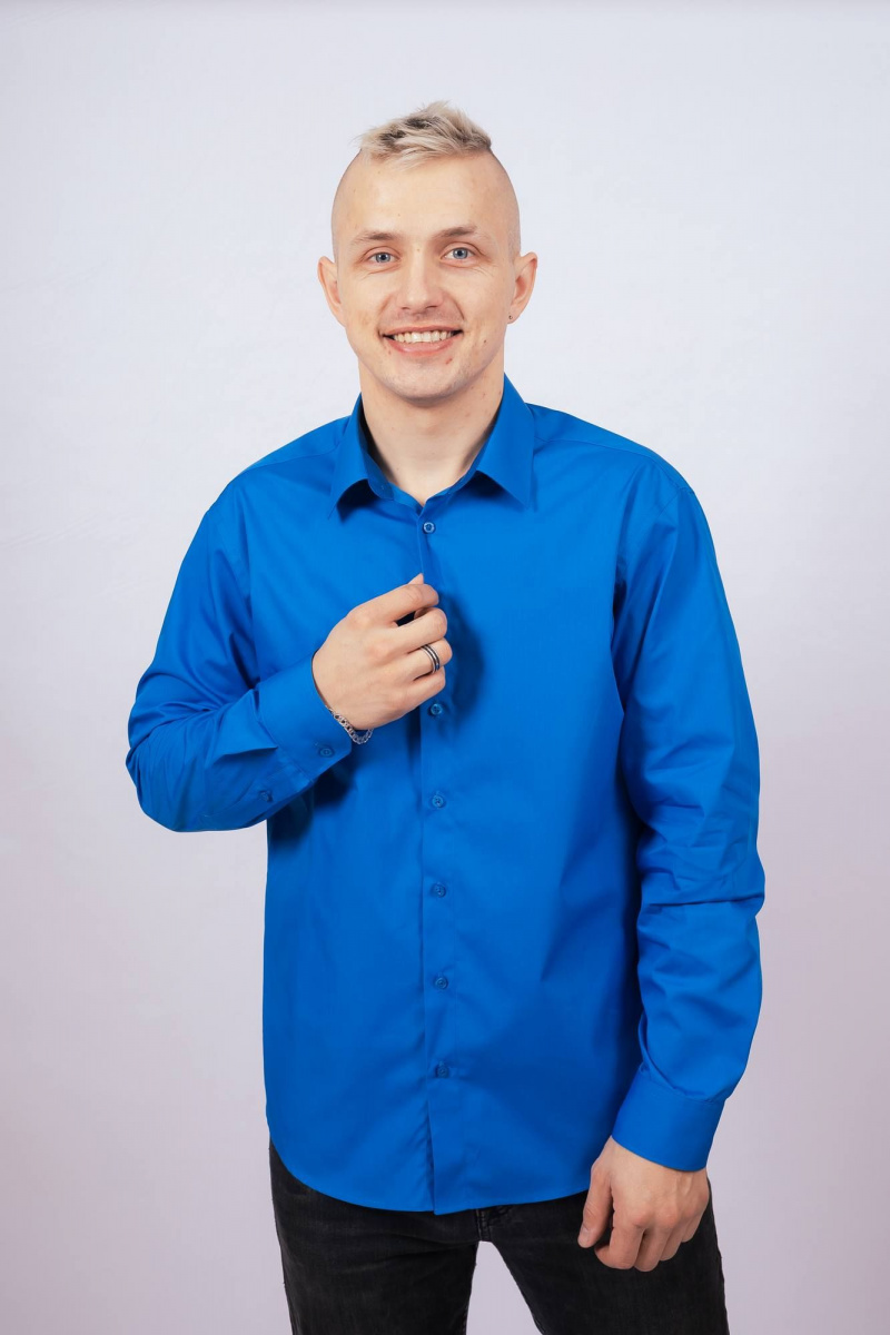 Рубашки с длинным рукавом Nadex 01-046612/204-24_170 классический_синий