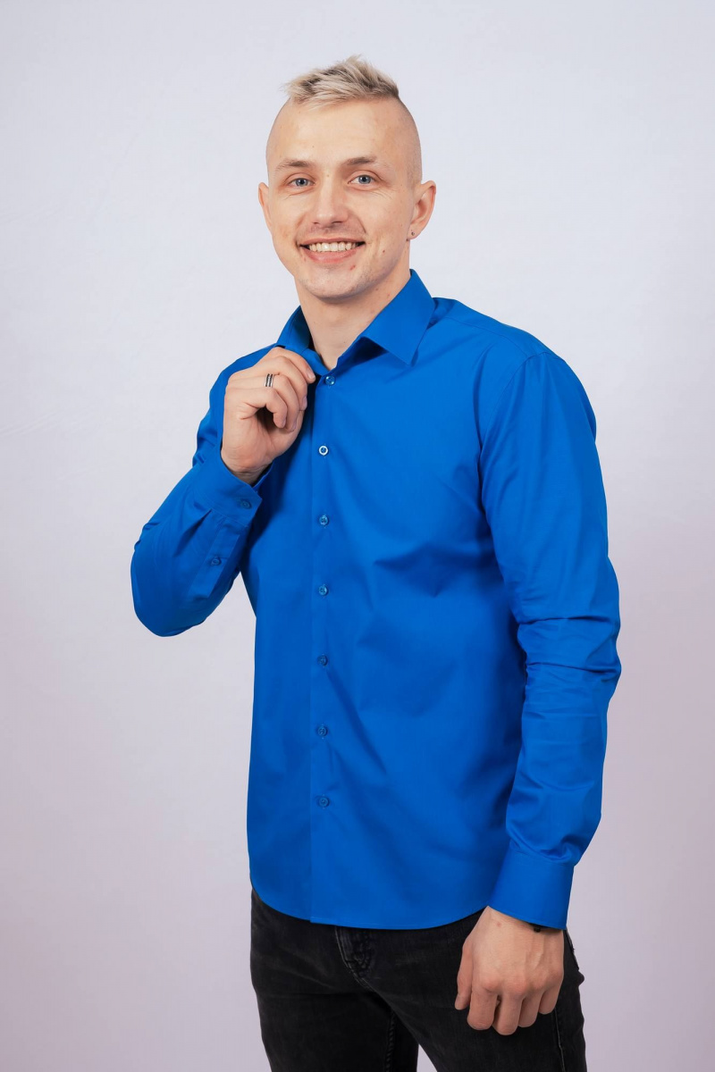 Рубашки с длинным рукавом Nadex 01-088511/204-24_170 классический_синий