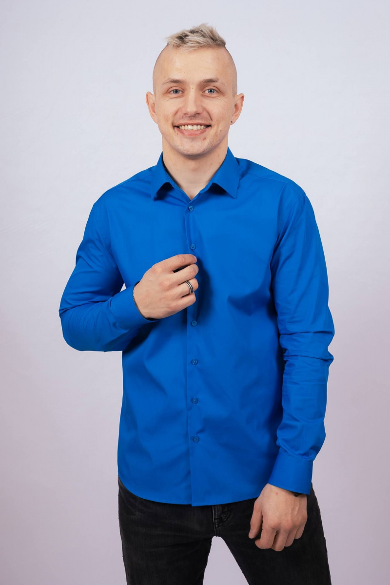 Рубашки с длинным рукавом Nadex 01-088511/204-24_170 классический_синий