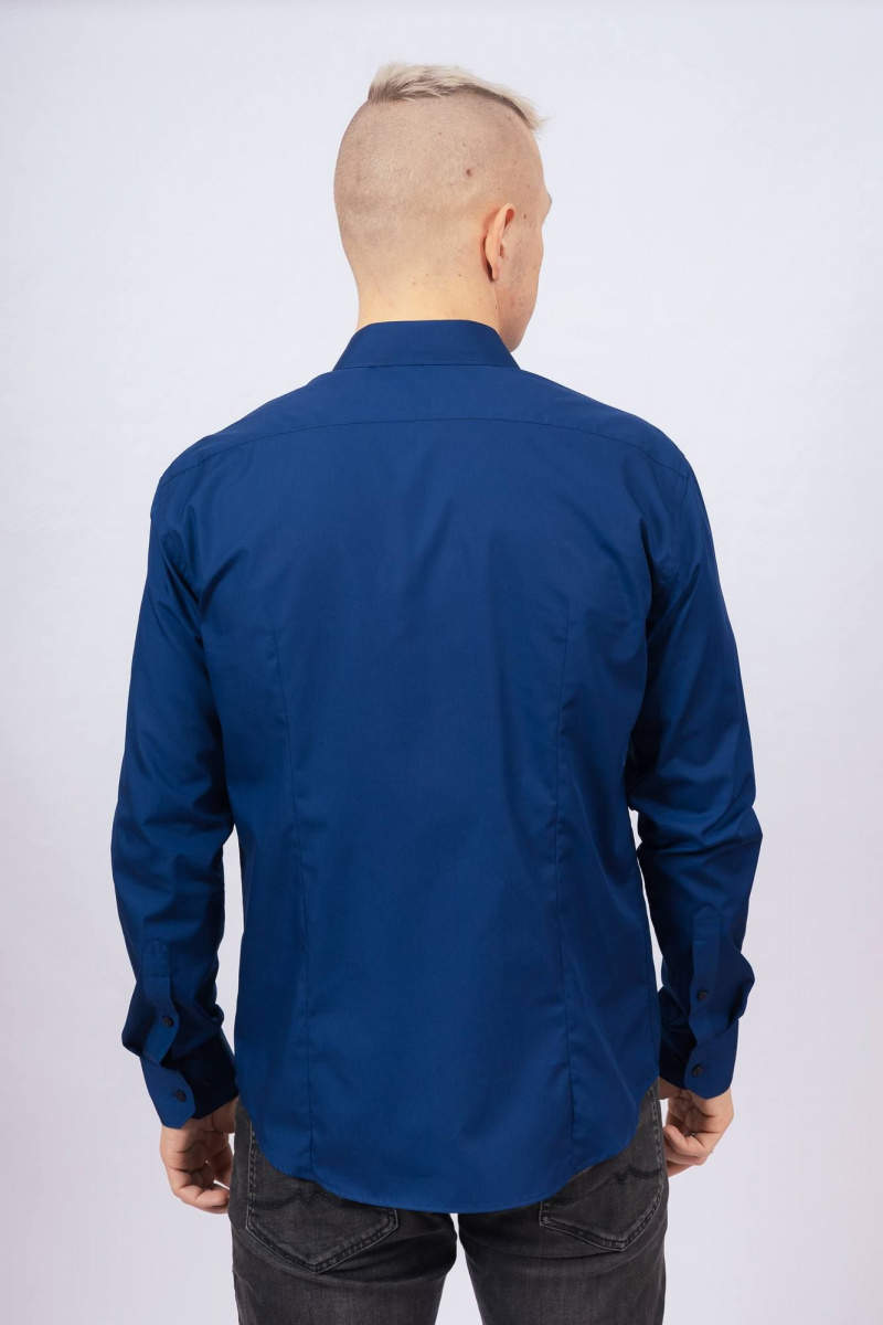 Рубашки с длинным рукавом Nadex 01-088511/204-24_182 темно-синий