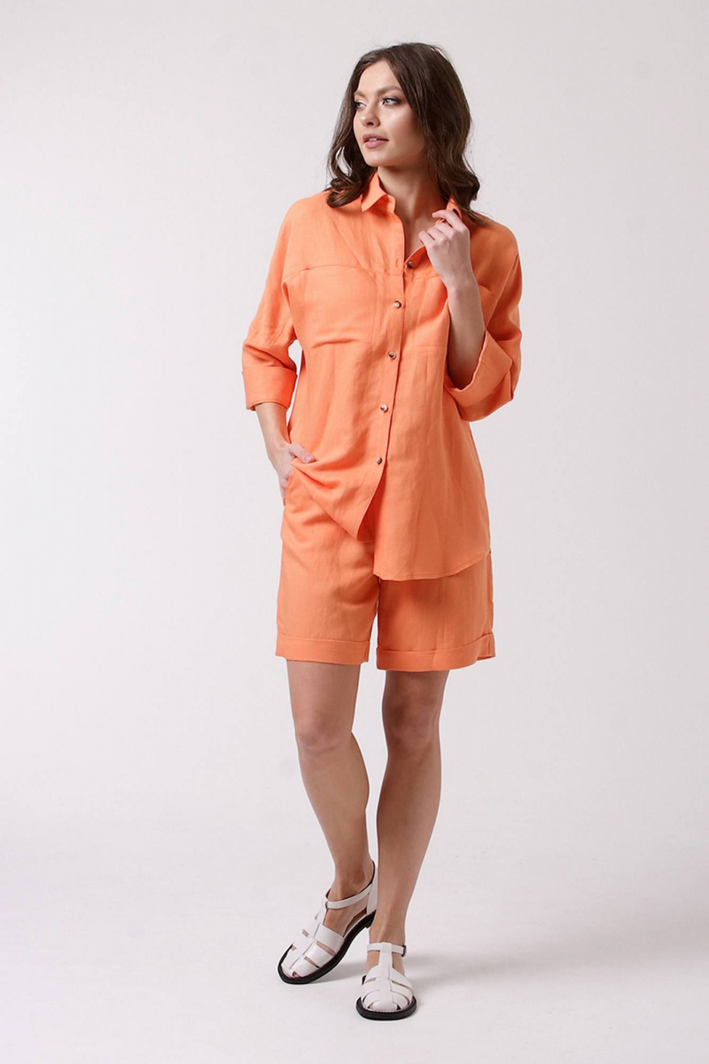 Женский комплект с шортами IUKONA 8041 оранжевый