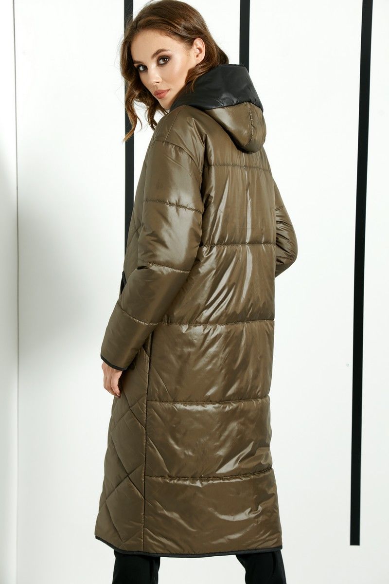 Женское пальто DiLiaFashion 0366 хаки
