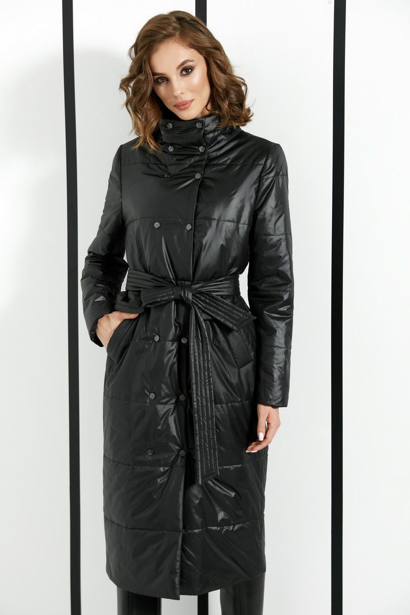 Женское пальто DiLiaFashion 0374 черный