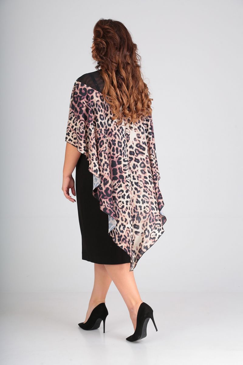 Платье Andrea Style 00200 леопард