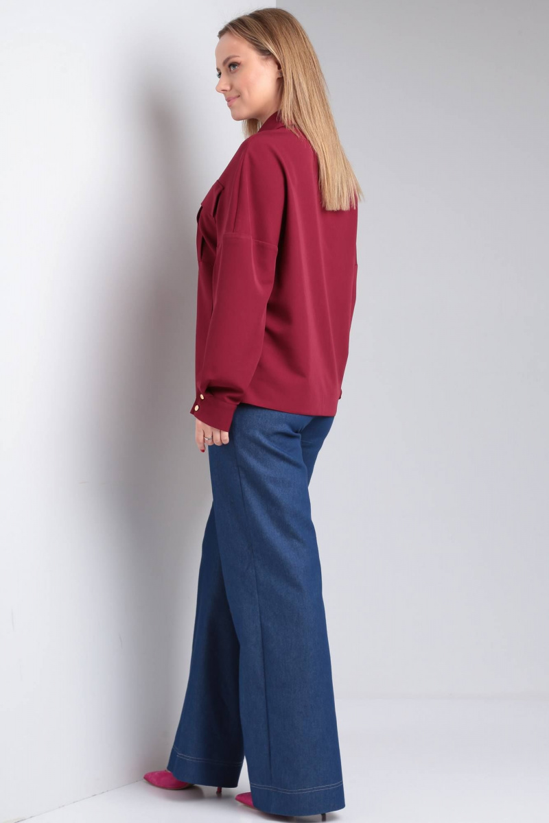 Рубашки Viola Style 1172 бордовый