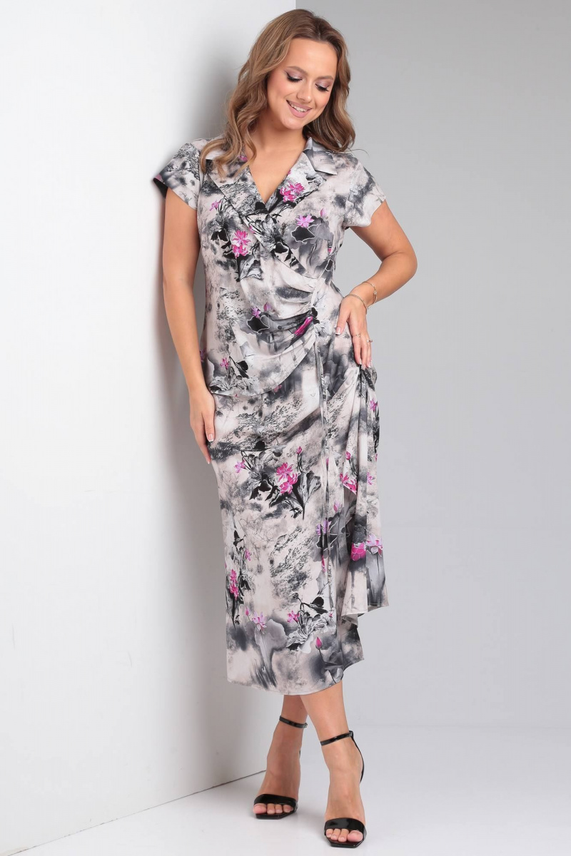 Платья Viola Style 01041-1 серый