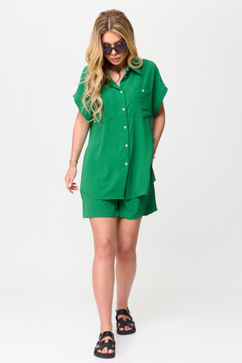 Женский комплект с шортами Talia fashion 400 зеленый