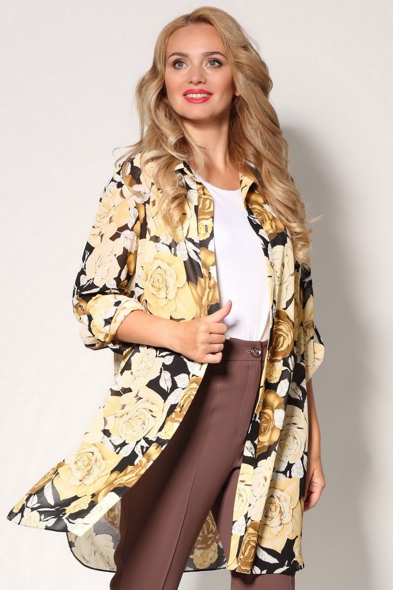 Комплект с блузой Angelina & Сompany 409 желтые_розы
