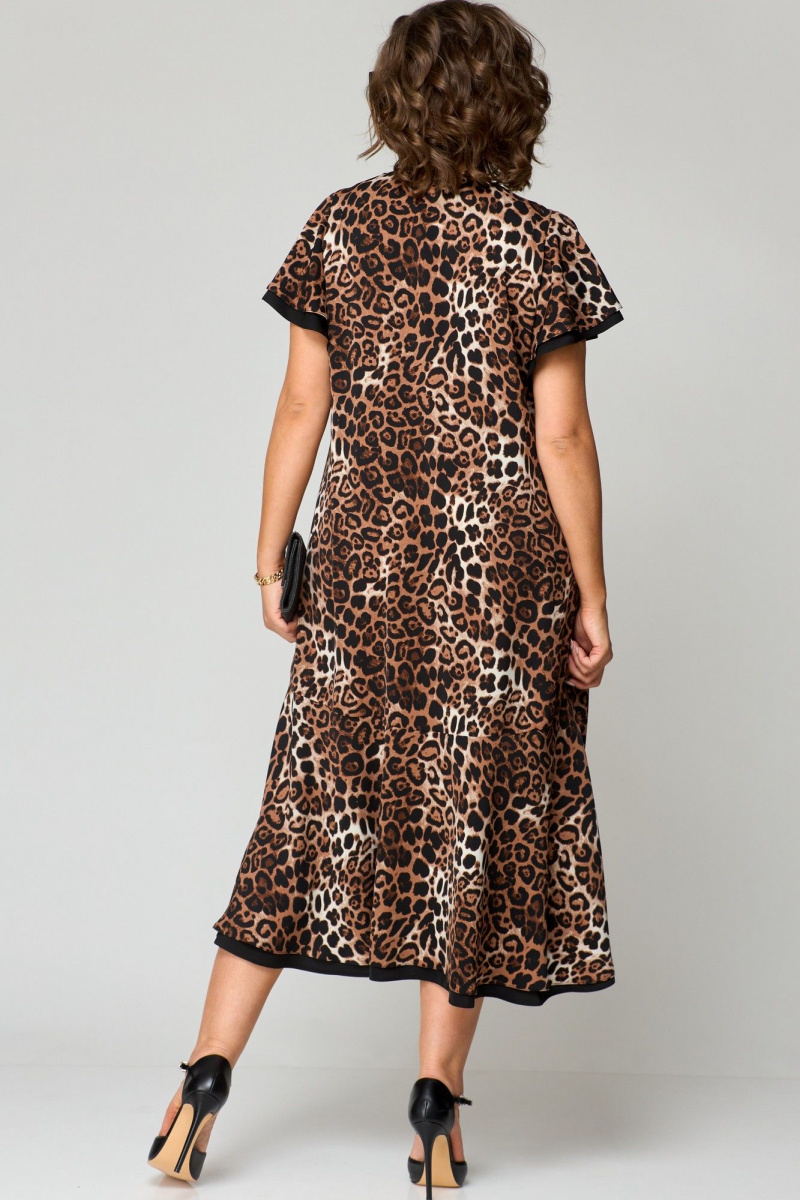 Платья EVA GRANT 7223 леопард+принт