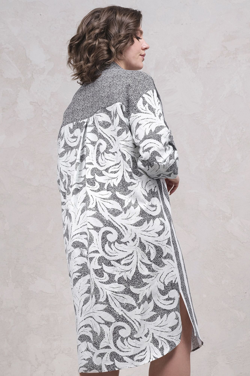 Платья Avanti 1651 серый-белый