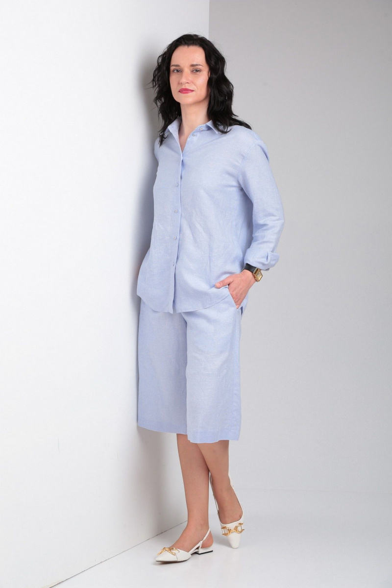 Женский комплект с шортами Ma Vie М605г голубой